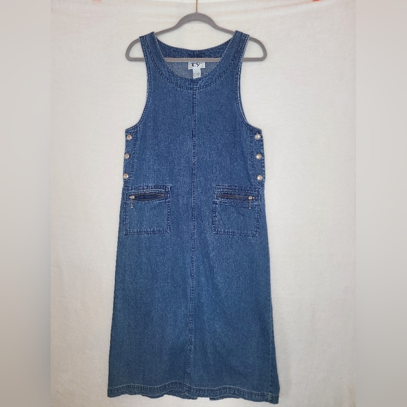 Original TY2 maxi denim dress size 8P - Picture 5 of 7
